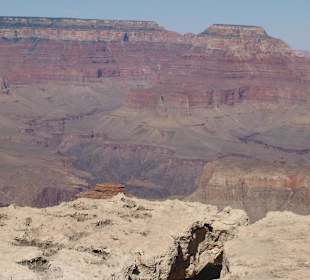 Blick auf die Felsspalten