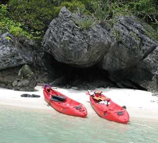 Eine Rast vom Kajaken