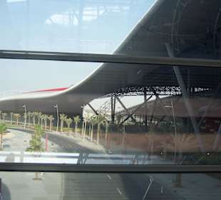 Sicht aus dem Fenster im Ein-/Ausgangsbereich