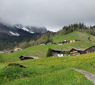 Vorsäß Ahornen auf dem Weg zur Kanisfluh