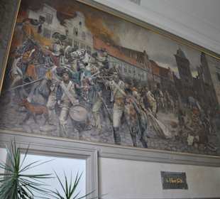 Obraz w holu Pałacu - Zdobycie Lubeki