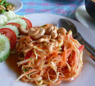 Scharfer Papayasalat