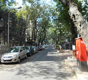 Straße am Gandhi Museum