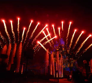 Abendshow am Schloss