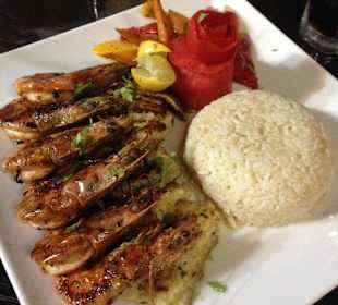 Gegrillte Shrimps...sehr lecker 