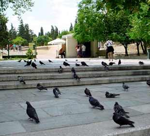 Vorplatz und Kassa zur Akropolis