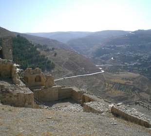 Aussicht von der Kreuzritterburg Kerak