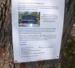 Augustaplatz - Hinweisplakat