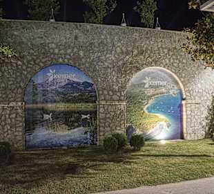 Viadukt mit Malereien