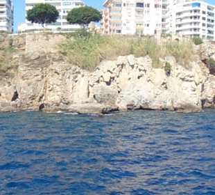 Blick vom Boot nach Antalya