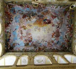 Fresko im Treppenhaus des Schlosses