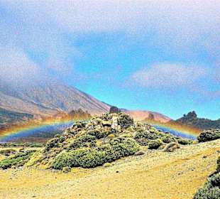 W drodze na Teide, tęcza
