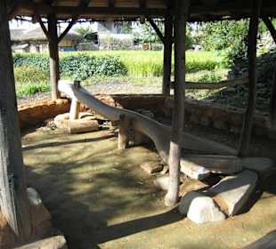 Gerät zum Zerkleinern von Körnern für Mehl