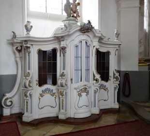 Beichtstuhl der Basilika Vierzehnheiligen