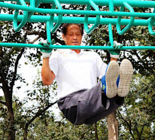 Athleten im Himmelstempel