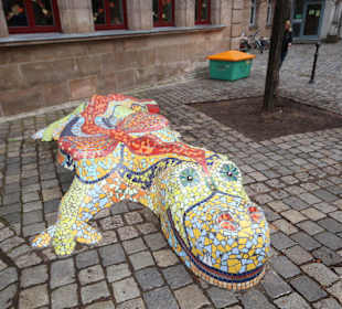 Krokodil in der Altstadt