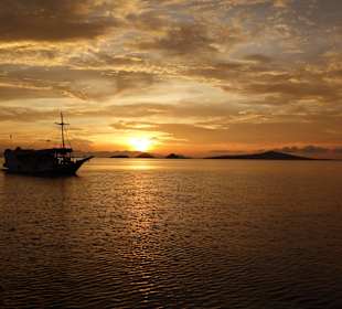 Sonnenuntergang in der Bucht