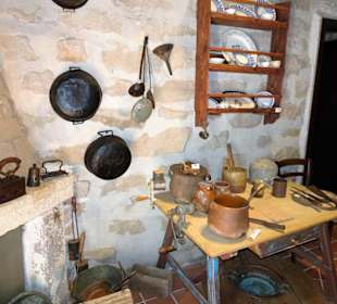 In einer Bauernküche im Museo Etnografico