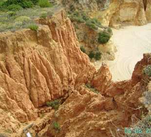 Klippenlandschaft Nähe Praia do Vau