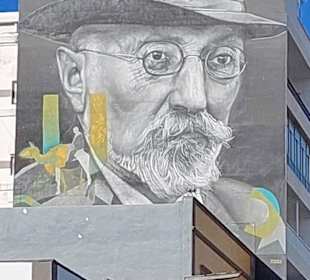 Wandgemälde zum 100-jährigen Jubiläum von Unamunos