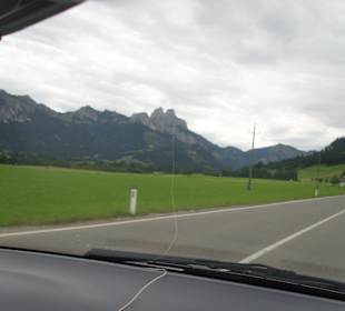 Fahrt mit PKW zum See