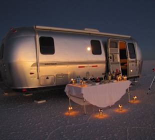 Cocktails in the middle of the Salt Flats