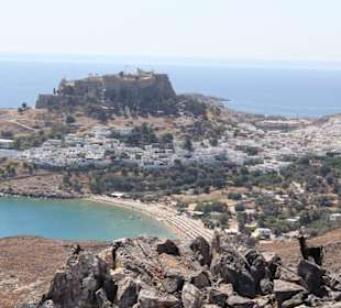 Blick auf Lindos