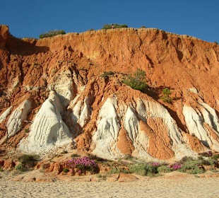 Rotweiße Sandfelsen