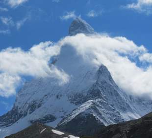 Matterhorn mit Wolkenkranz