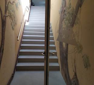 Bademantelgang vom Hotel Pyramide 