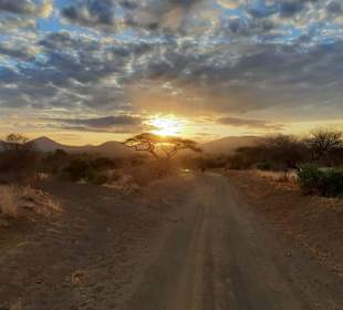 Sonnenaufgang in Tsavo Ost