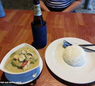 Strandrestaurant MyFriend - Grünes Curry (100Bht)