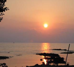 Sonnenuntergang im Hafen von Side