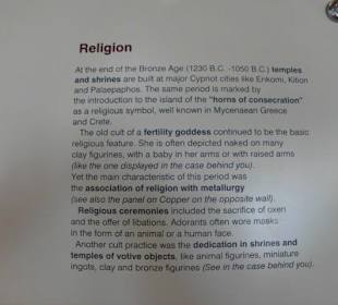 Hinweistafel im Museum