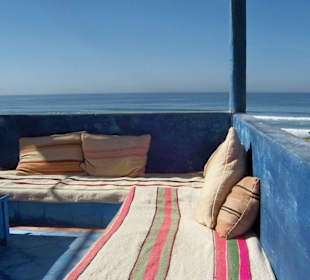 Blick vom Ksar Massa auf das Meer