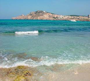 Am Strand Cala Agulla