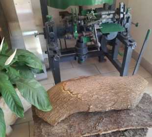 Alte Maschine im Foyer 