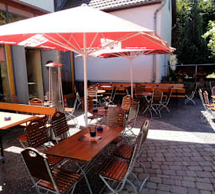 Blick in den Biergarten