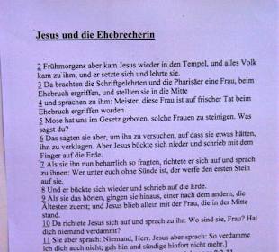 Geschichte zur Ehebrecherein