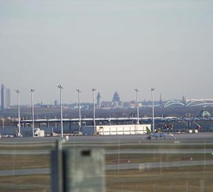 Aussichtsplattform - Blick auf Skyline von Leipzig