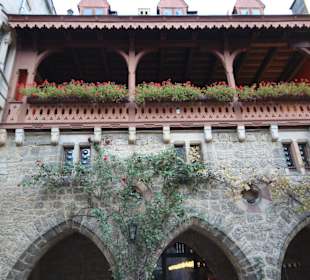 Restaurant Terrasse im Schloss Innenhof