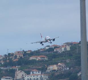 Etwas ungewöhnliche Perspektive:vor der Landung
