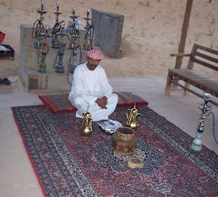 Shisharauchen im Camp