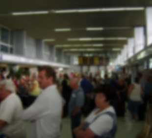 Flughafengebäude innen