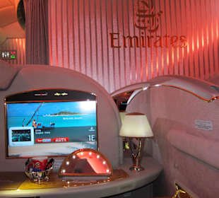 Emirates Airbus A 380, Suite der First Class