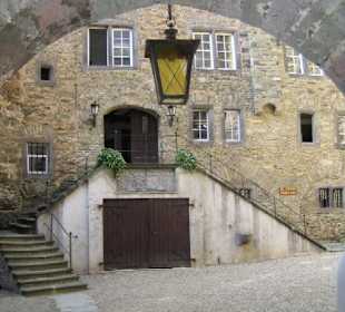 Die Sicht in den zweiten Innenhof.