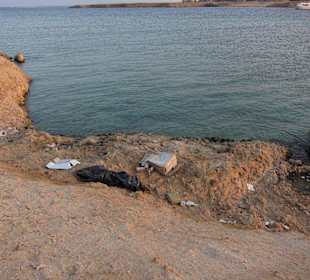 Nur der Hotelstrand wird gesäubert