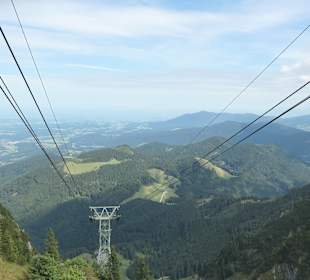 Fahrt mit der Hochfelln-Seilbahn