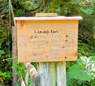 Unfälle in der Klamm