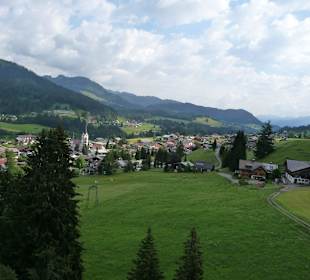 Riezlern aus der Kanzelwandbahnkabine